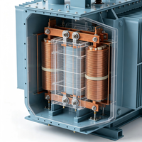 Transformateur de puissance immergé dans l'huile à trois bobines doubles concentriques 35kV 3150kVA S22-3150/35 Sortie personnalisable 10.5kV 6.3kV