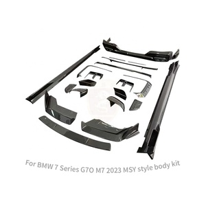 Kit de Carrocería de Fibra de Carbono Seca de Alta Calidad para <span class=keywords><strong>BMW</strong></span> Serie 7 G70 <span class=keywords><strong>M7</strong></span> Estilo MSY, Parachoques Delantero y Trasero, Alerón, Rejillas de Ventilación, Cubiertas de Espejos - Product Image 5