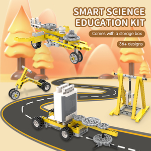 BC-225 Science Education Building Blocks 1:8 Scale 56-Piece DIY Toy ABS Plastic Fantasy Sci-Fi <strong>Deformation</strong> <strong>Robot</strong> Gear Machinery - Product Image 2