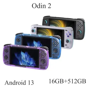 New Ayn odin 2 Handheld Game Console 6 inch Touch Screen 16G+512GB 8Gen2 Android 13 Retro Video Games Players Box Kids Gift