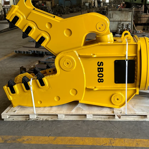 Pulverizador de demolición de hormigón de piedra hidráulica Soosan adecuado para excavadora de 18-26 toneladas - Product Image 1