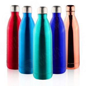 Botella de Agua Aislada al Vacío de Acero Inoxidable con Logotipo Personalizado, 500 ml, Termo de Doble Pared, Botella Deportiva de Viaje - Product Image 5