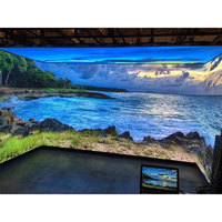 Écran LED 3D 4K Haute Définition Fenêtre Virtuelle Mur Aquarium Affichage