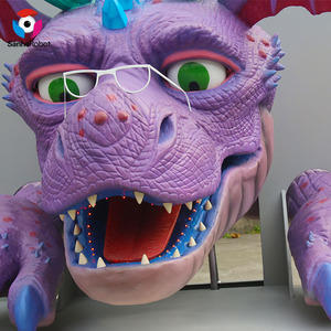 Cabeza de Dragón Mecánica Animatrónica Realista para Parque de Atracciones - Product Image 1