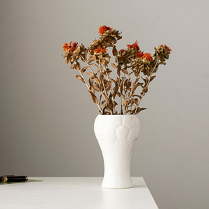 Contemporary Stylish Soccer World Champion Trophy Shaped White Ceramic <strong>Vase</strong> <strong>Flower</strong> <strong>Vase</strong> Table <strong>Vase</strong> - Product Image 3