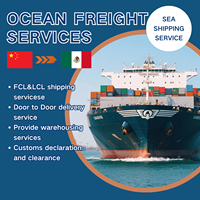 Expédition de fret DDP Mexique depuis la Chine, transitaire maritime, conteneur complet LCL, livraison porte-à-porte, route logistique Monterrey