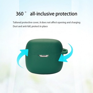 Funda para auriculares para <span class=keywords><strong>JBL</strong></span> Tune <span class=keywords><strong>Flex</strong></span>, funda de silicona para auriculares con llavero TWS, fundas inalámbricas erabuds para fundas AirPords - Product Image 4