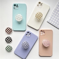 Support de téléphone portable en acrylique au design mignon, poignée personnalisée, support de téléphone portable, poignée personnalisée pour téléphone portable