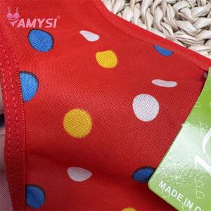 Amysi 2730 #   Hoog uitgesneden meisjesondergoed met middelhoge taille, kleur stippenprint, schattige onderbroek van melkzijde, 10-15 jaar oud - Product Image 5