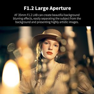 Objectif d'appareil photo plein format Viltrox AF 35mm F1.2 LAB pour monture Sony FE compatible avec les appareils photo Zve 10 II A7RV A7CR A7C2 A9II NEX-5T - Product Image 4