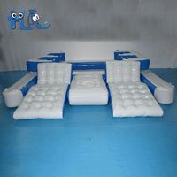 Hamac flottant gonflable en PVC robuste pour lacs et piscines, fauteuil gonflable relaxant pour 5 à 10 personnes