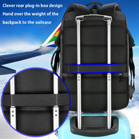 Sac à dos de luxe noir unisexe pour homme, idéal pour le bureau, les loisirs, les voyages de week-end, approuvé pour les vols, avec port USB