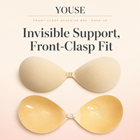 Soutien-gorge adhésif invisible en silicone pour femmes, couvre-tétons collants, idéal pour les robes et les tenues dos nu - Grande Vente