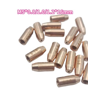 Punta de contacto para antorcha de soldadura láser M5 0.8 1.0 1.2mm, cabezal de alambre guía de cobre puro para máquina de soldadura láser - Product Image 4
