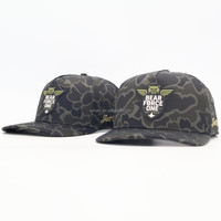 Casquette de baseball 5 panneaux camouflage laser personnalisée de haute qualité avec logo, broderie 3D, patch en caoutchouc PVC, casquette snapback pour le golf et les sports de plein air