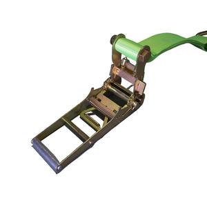 3 ''spanzet ağır Polyester bağlama kemer kayışı geri çekilebilir römorklar ve kamyon için cırcırlı gerdirme vinç kayışı - Product Image 4