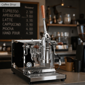 Máquina de Espresso Profesional Comercial de Estilo Italiano con Palanca, Pantalla LCD y Control PID - Product Image 1