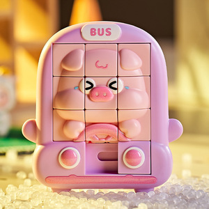 Rompecabezas deslizante 3D con temática de animales de dibujos animados para niños de 3 a 6 años, juguete de plástico con diseño de búho y autobús - Product Image 4