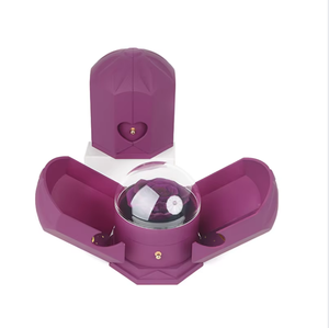 Boîte à bijoux de luxe à double ouverture avec rose éternelle et motif LOVE, pour ranger bagues et colliers, idéale pour les cadeaux de Saint-Valentin et les propositions de mariage - Product Image 3