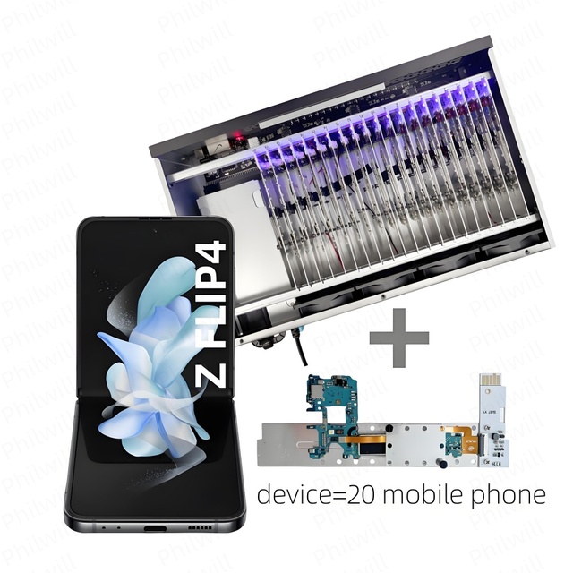 Robot Farm Fold3 Used Mobile Phone Motherboard OTG Function Customized Memory Android Compatible iPhone 110v