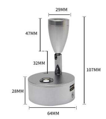 Silver Housing with USB, Dimmable