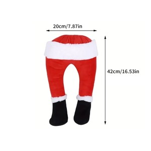 Pierna <span class=keywords><strong>de</strong></span> peluche <span class=keywords><strong>de</strong></span> Papá Noel atascada en el árbol 15 en la pierna <span class=keywords><strong>de</strong></span> elfo <span class=keywords><strong>de</strong></span> Papá Noel flexible con <span class=keywords><strong>zapatos</strong></span> negros Piernas <span class=keywords><strong>de</strong></span> elfo <span class=keywords><strong>de</strong></span> Navidad <span class=keywords><strong>de</strong></span> felpa Adornos para árboles <span class=keywords><strong>de</strong></span> Navidad - Product Image 4