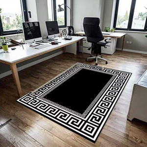 <span class=keywords><strong>Tapis</strong></span> de prière moderne en polyester robuste <span class=keywords><strong>tapis</strong></span> antidérapant <span class=keywords><strong>noir</strong></span> <span class=keywords><strong>et</strong></span> <span class=keywords><strong>blanc</strong></span> pour la décoration intérieure fabriqué à la machine - Product Image 3