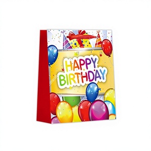 Bolsas de Regalo de Cumpleaños con Diseño de Globos Coloridos, Recuerdos para Fiestas, Marca Peiyong, Modelo 50597 - Product Image 1