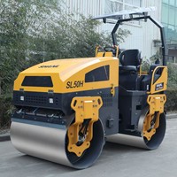 Compacteur routier vibrant certifié CE EPA 1T-6T à double tambour, moteur Huade, vente directe usine, garantie fiable