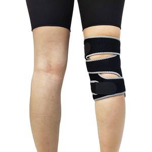Yanal yan stabilizatörler ile ağrı kesici nefes alabilen neopren <span class=keywords><strong>Brace</strong></span> için özel ekstra büyük ayarlanabilir diz desteği diz kayışı - Product Image 3