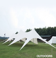 Canopée de grande taille pour grande fête, pare-soleil en toile de luxe pour les activités de plein air, 3 toitures, tente de grande capacité