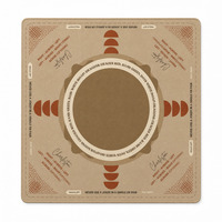 Tapis de Mahjong de Noël personnalisé 33 pouces en néoprène, motif américain de fêtes, antidérapant, en caoutchouc inodore, moderne, pour 4 joueurs, couvre-table