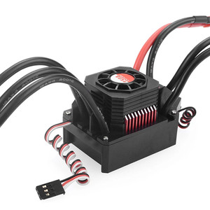 בקר מהירות אלקטרוני (ESC) עמיד למים מדגם Surpass Hobby KK Series 150A ללא מברשות למכוניות RC בקנה מידה 1/8 עם סוללות <span class=keywords><strong>2</strong></span>-6S - Product Image 4