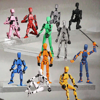 Set Figur Aksi Robot Artikulasi Baru, Plastik, Cetak 3D, Model Manekin Bergerak, Aksesoris Dekoratif untuk Pemodelan