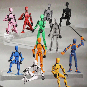 Ensemble de figurines robotiques articulées, modèle de mannequin mobile imprimé en 3D pour la modélisation, l'affichage et le jeu créatif - Product Image 3