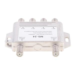 2x4 Satellite analogico Multiswitch uscita singola alluminio 2 in 4 fuori tensione LNB selezionato 2x4 vie Multiswitch - Product Image 5