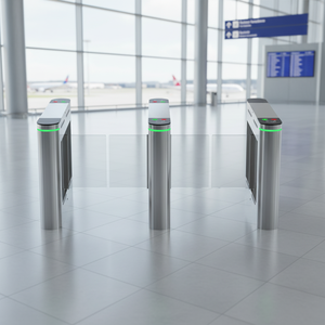 Biometric Swing Barrier Turnstile <strong>Fingerprint</strong>, QR, And Face ID <strong>Access</strong> <strong>Control</strong> <strong>Access</strong> <strong>Control</strong> Swing Turnstile - Product Image 4