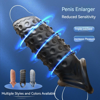 Anneaux péniens réutilisables en silicone Chiyuan L-1159, jouets sexuels pour hommes, retard de l'éjaculation, stimulation du clitoris féminin, fabriqué dans le Guangdong