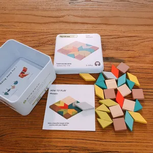 Enfants Puzzle Jouets Montessori Éducation Préscolaire Tangram Jeu Blocs de Construction Apprentissage Puzzle Jeu Enfants Festival Jouet - Product Image 6