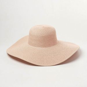 Chapeau de soleil en paille souple à large bord pour femme, idéal pour la pêche, les voyages, le cyclisme et le ski – Vente en gros - Product Image 3