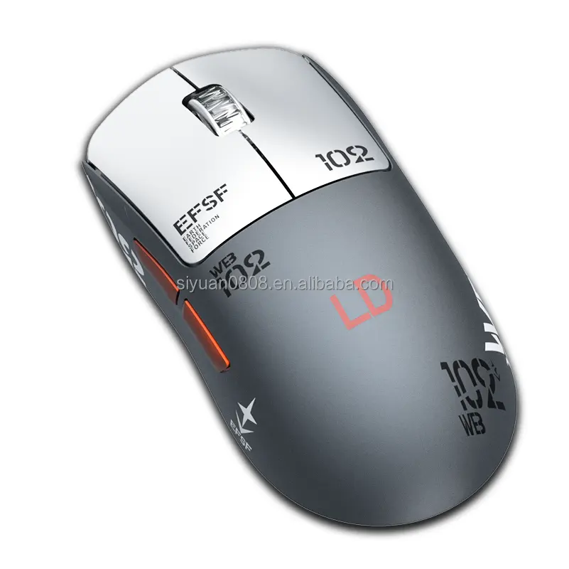 Leve 50g BT5.0 recarregável sem fio Gaming Mouse programável três modos RGB Backlit DPI10000 Optical 5D Gaming Mouse