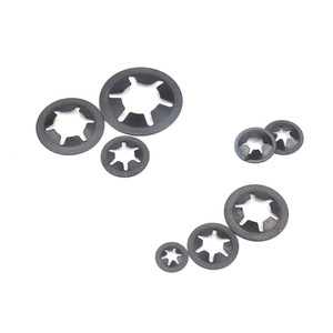 Rondelle di bloccaggio Starlock nere nuove con dentatura interna, personalizzate in fabbrica, all'ingrosso, per ferramenta, utensili e elementi di fissaggio - Product Image 4