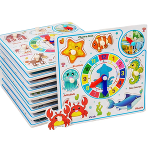 Juguete Educativo Montessori <span class=keywords><strong>de</strong></span> Madera 3D con <span class=keywords><strong>Animales</strong></span> <span class=keywords><strong>de</strong></span> <span class=keywords><strong>Granja</strong></span> para Bebés <span class=keywords><strong>de</strong></span> 0 a 2 Años, Rompecabezas <span class=keywords><strong>de</strong></span> Encaje para Agarrar con la Mano - Product Image 1