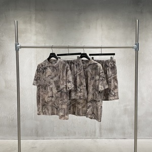 Camiseta <span class=keywords><strong>Oversize</strong></span> de Algodón Suave con Efecto Desgastado por el Sol, Estampado Digital Realtree Camo, Hombros Caídos y Corte Holgado, de Alta Calidad - Product Image 4