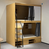 Lit superposé moderne en forme de capsule spatiale, lit double pour dortoir, personnel, école, appartement, hôtel, auberge