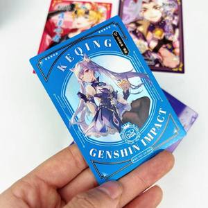 Vente en gros 48 Boîtes <span class=keywords><strong>Tcg</strong></span> Collection Carte Booster Boîte Rare Table Jouets pour Famille Enfants Cadeau Anime Jeu <span class=keywords><strong>Genshin</strong></span> Impact Cartes - Product Image 4