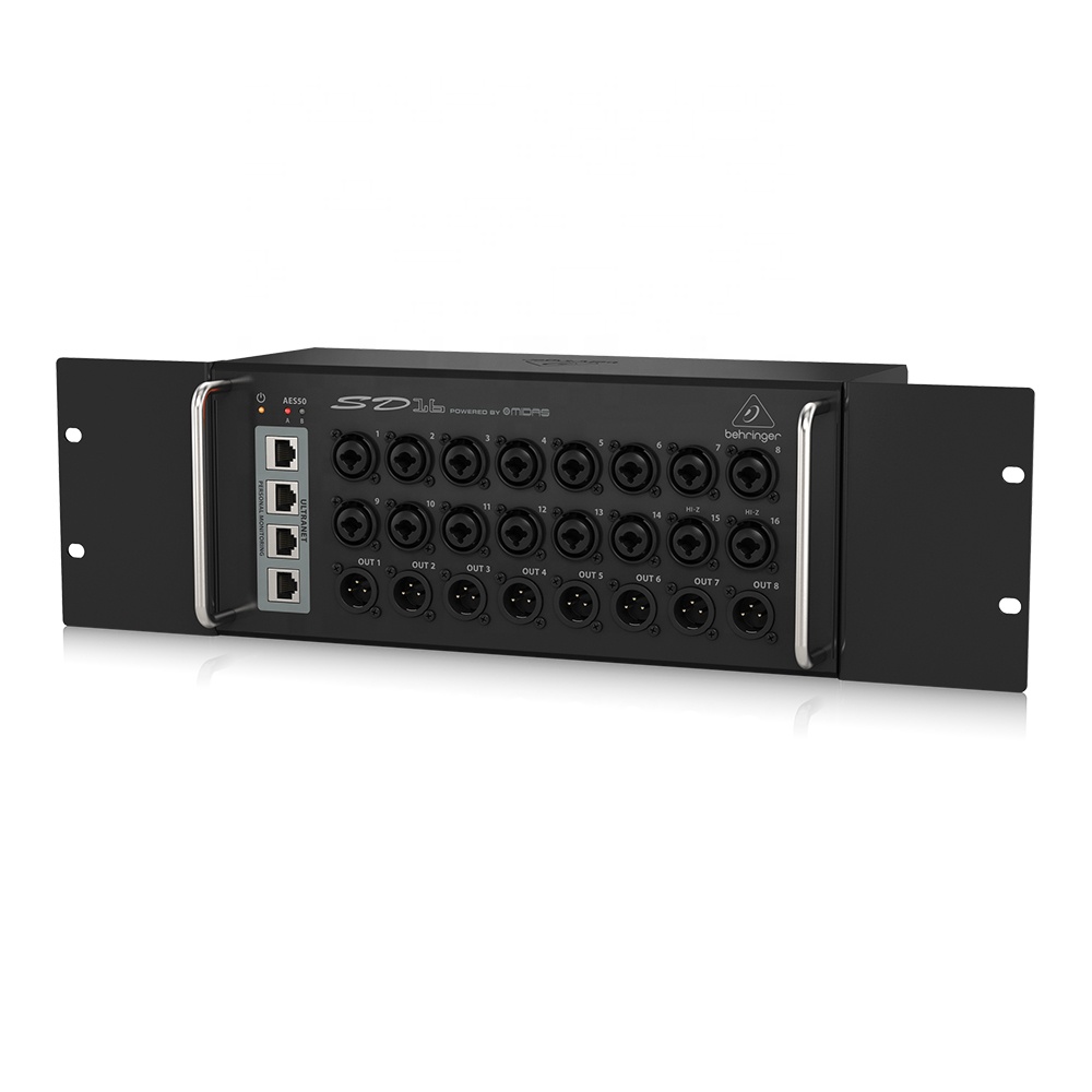 Behringer SD16 デジタルステージボックス：16入力8出力、Midasマイク