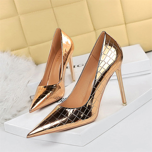 2025 Talons Aiguilles Femme Bigtree Tendance Réfléchissants 10,5 CM Grande Taille 43 Bout Pointu Escarpins à Talons Hauts - Product Image 6
