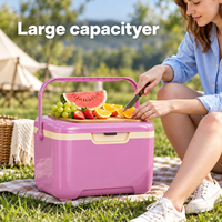 Glacière d'extérieur avec poignée renforcée, isolation thermique, couvercle étanche pour aliments et boissons, idéale pour la plage et le camping (vente en gros)