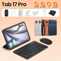 Petite commande OEM – Tablette 17 Pro MAX Android 15, 16 Go + 1 To de stockage, 4G SIM et Wi-Fi 5G, utilisation mondiale, processeur MTK Octa Core